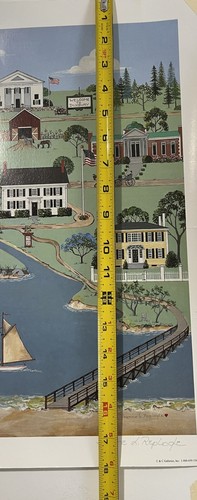 JEANNE L REPLOGLE Duxbury Massachusetts 1999 Signed 66/200 Limit Print 24 x 18 - Picture 7 of 8