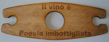 Porta bicchieri da vino in legno, differenti sagome, personalizzabile.