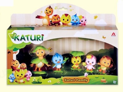 Mom Katuri Family Mini Figure 5ea Set Kongji Maji Duri Sejji Jack Bobby Chip