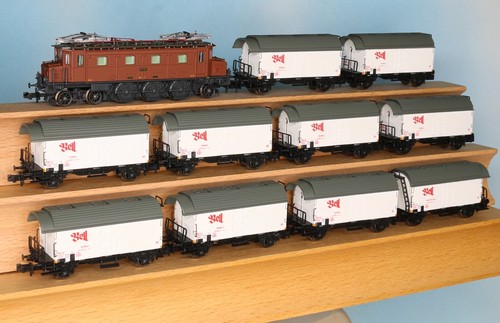 Piko 94003 + Liliput 265114 x 10, escala N, juego de 11 piezas, tren frigorífico SBB | Zustand: Neu