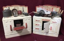 vintage wolverine tin toy stove and sink  extras