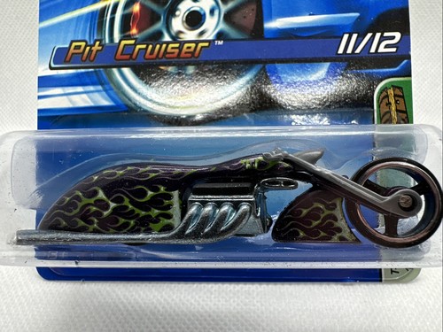 Hot Wheels T-Hunt 11/12 (2006) Purple Pit Cruiser Toy Motorcycle Bike #049 - 第 2/3 張圖片