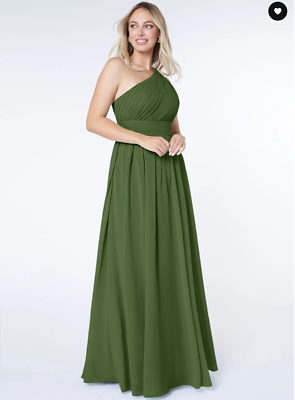 elegant beach dresses for women Off-Shoulder Olive Chiffon Gown – Fairycore Silhouette & Flowing Dress L main image 1