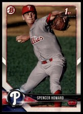 Spencer Howard 2018 Bowman #BP91 Prospects Philadelphia Phillies