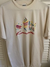 Vintage HRLA Single Stitch Kansas Wizard Of Oz Cream T-Shirt Mens XL USA Made