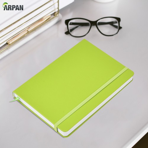 Classic A5 Notebook Hardback Cover & Ribbon Marker with Elastic Closure Diary - Picture 19 of 49