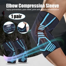 Elbow Compression Sleeve Basket Volleyball Tennis Brace Support For Women Men