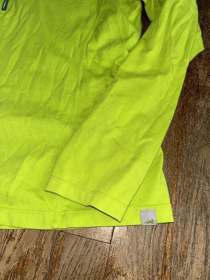 Top Atlético Horny Toad Mujer 1/4 Cremallera Manga Larga M Verde Cuello Simulado Foto 2 de 4