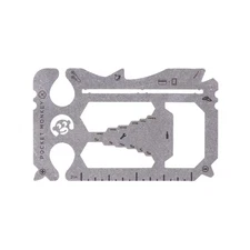 Zootility PocketMonkey X Wallet Size Multi Tool - Silver