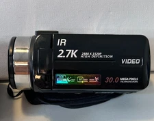 DVC IR 2.7k 2688 X 1520p High Definition Digital Video Camera  Untested playback