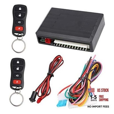 Universal Car Keyless Entry System Door Lock Locking Remote Central Kit DC