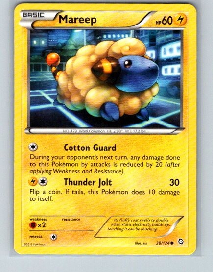 Mareep Common Dragons Exalted 38/124 NM