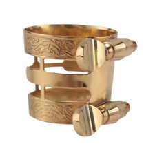 New Carved Metal Ligature Alto Saxophone Clarinet Mouthpiece Ligature 5690