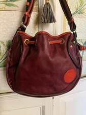 Etro bellissima borsa in pelle bordeaux in pefette condizioni