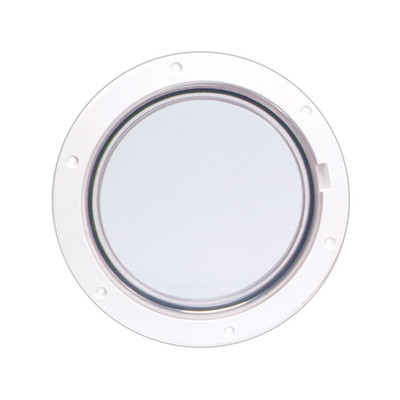 Beckson Marine Beckson 6 Clear Center Pry-Out Deck Plate - White Dp61-W-C