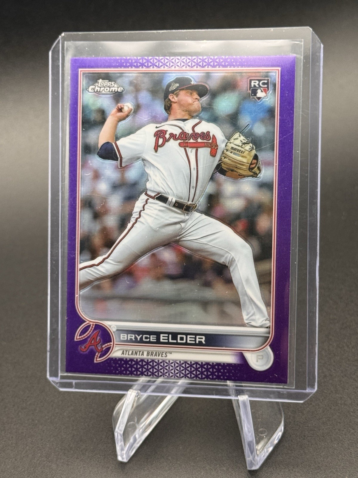 2022 Topps Chrome Update #USC37 Bryce Elder Purple Refractor RC Rookie Card