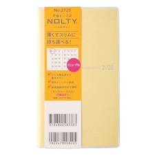 NOLTY Planner 2026 Monthly Slim Yellow 2723 Starts November 2025 