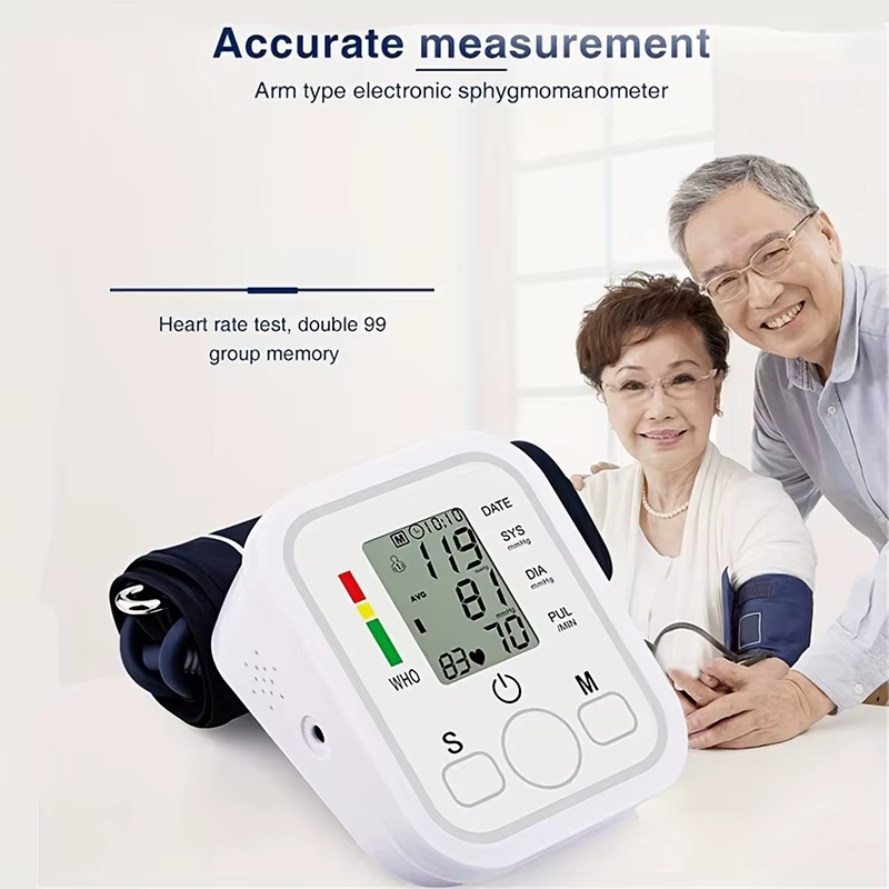 Smart Upper Arm BP Monitor: One-Touch Accurate Readings with Heart Rate Tracking
