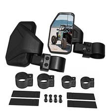 UTV Side Mirror Kit 2 Pack Fits 1.6"- 2" Round Roll Cage Bar, Side UTV