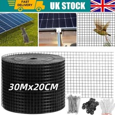 30M Solar Panel Bird Wire Mesh Guard Kit Proofing Pigeons Pest Clips Net Critter