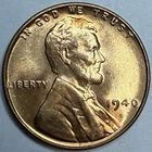 1940 Uncirculated Lincoln Wheat Cent Exact Coin Imaged #LWC1789