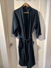Pierre Cardin Vintage 1980s Hunter Green Velour Bathrobe OS