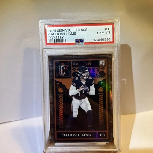 2024 Topps Signature Class Odyssey Caleb Williams #O1 (RC) CASE HIT PSA 10
