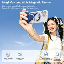 MagSafe-Compatible Magnetic Bluetooth-Compatible Phone Photography Handle Grip