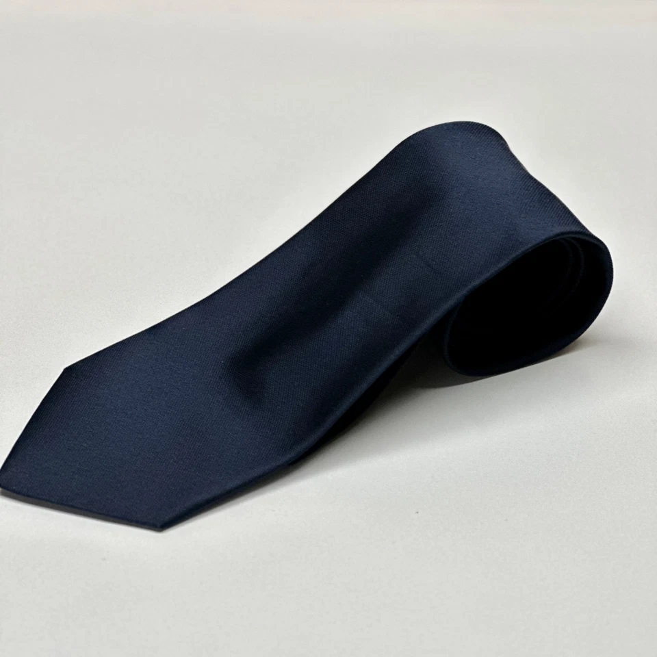 Corbata Brooks Brothers Makers seda azul marino vintage 3,75" x 58" Foto 2 de 4