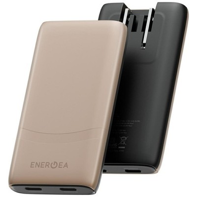 Energea TravelWorld Edge 65W 2xUSB-C PD/PPS/QC3.0 Wandladegerät (US/GB/EU) Gold