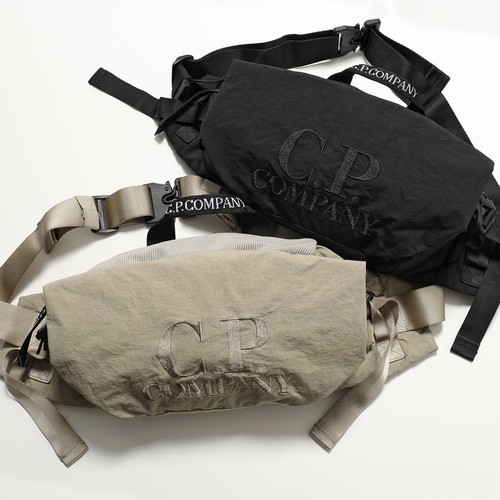 CP COMPANY Crossbody Bag Plain Paper Touch Men's Waist Bag Logo 2 Colors