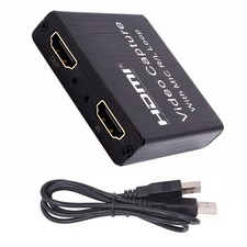 4K Alloy Video Capture Card 4K Screen Record Game Streamer Device MIC
