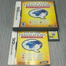 Just in Time Translations: Say It in 6 Languages Nintendo DS - Complete