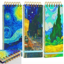3 Pack Top Spiral Notepad Reporters Notebook Thick Superhard Cover Top Bound ...