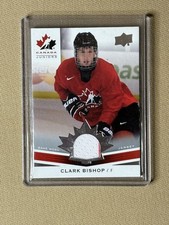 2014 Upper Deck Team Canada Juniors - Jerseys Clark Bishop #173 (MEM, RC)