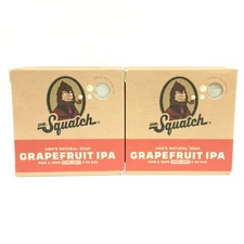 (2 PACK) Dr. Squatch Men's Natural Soap - Grapefruit IPA, 5 oz