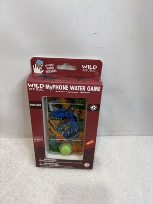 WILD REPUBLIC Dinosaur MY PHONE WATER GAME Push Button To Hoop Rings