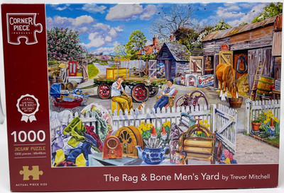 Corner Piece Puzzles The Rag & Bone Men's Yard By Trevor Mitchell 1000 Pieces