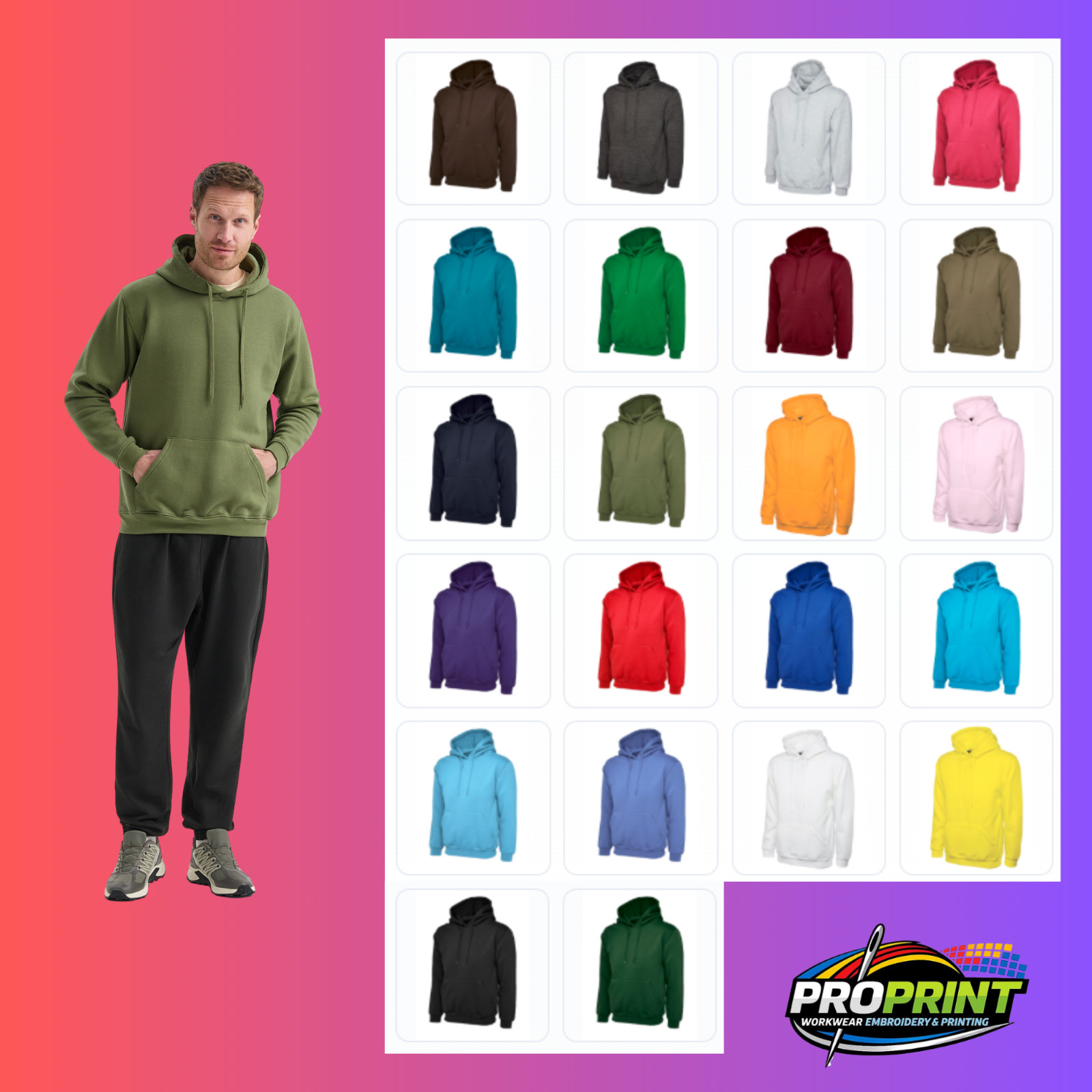 Custom Workwear Bundle 5 Polos + Hoodie & Fleece Embroidered Logo image 4