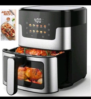 10-In-1 Air Fryer Digital LED Touch Screen Air Fryer, 7.5QT Oilless