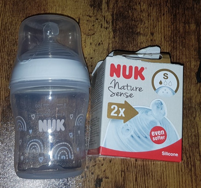 NUK Nature Sense Babyflasche 2er Set Silikon Größe S