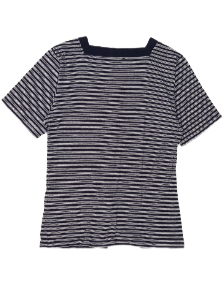 Blusa Top ARMOR LUX Mujer Reino Unido 14 Mediana Azul Marino Rayas Algodón DQ77 Foto 2 de 3