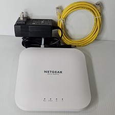 Netgear WAX214 WiFi 6 AX1800 PoE Access Point w/ Wall Mount  Power Adaptor
