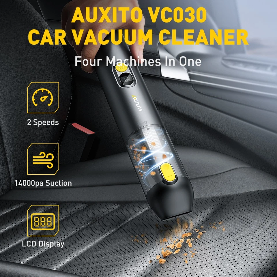 AUXITO 14000Pa Cordless Handheld Car Vacuum 4 in 1 Portable Mini Vacuum Cleaner - Image 2 of 4