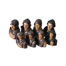 XAERO 1/6 1/5 Scale RC Civil Pilot Figure with Hat Brown Green