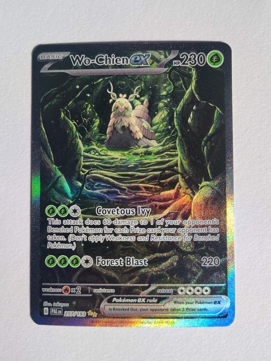 Wo-Chien ex secret rare 257/193 pokemon Paldea Evolved sir | eBay