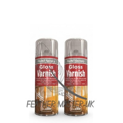 2x 400ml Glanzlack Spray kratzfest, UV-beständig, schnelltrocknender Decklack