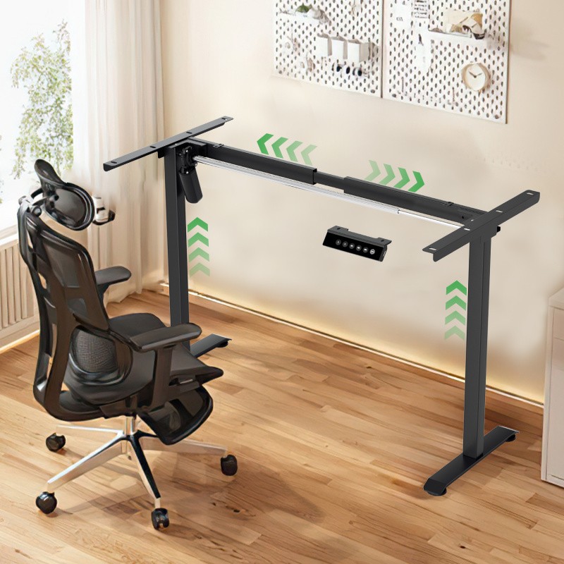 Elektrisch Höhenverstellbarer Schreibtisch Arbeitstisch Rahmen Gestell Hubtisch