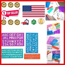 Complete Letter and Number Stencil Set - 8, 10, 20, 30mm for Creative Projects