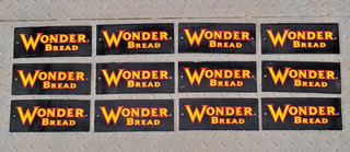 12X WONDER BREAD PORCELAIN ENAMEL SIGN BOARD SIZE 8"X3.5" INCHES SINGLE SIDED